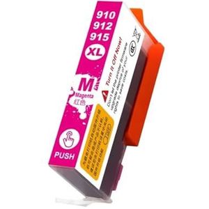 Inktcartridge 910XL 912XL 915XL Compatibel met O-ficejet 8010 8020 8025 8028 8022 8026 8012 8018 8023 8031 ​​8033 8034 printers(M)