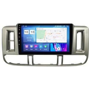 9"" Touch Car Stereo Radio DAB Head Unit GPS Navigatie voor Nissan X-Trail 2001-2006 Android 12 Autoradio Ingebouwde CarAutoPlay Achteruitrijcamera Ondersteuning DSP Bluetooth USB android auto (Size :