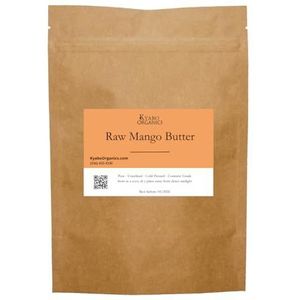 100% Pure Mango Butter, Raw, Organic, & Unrefined, Chemical-Free, Natural Skin Moisturizer, Great for DIY Body Butters, Lip Balm, Sun tanning Soaps, & Lotions (5 lb)