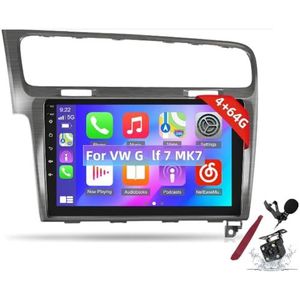 Android 15 Autoradio voor VW G-olf 7 MK7 (2012-2020) 9 inch 2K aanraakscherm 2000 * 1200 Android hoofdunit multimediaspeler met Carplay, GPS-navigatie, BT, 5G WiFi, DSP, SWC,K1 pro plus