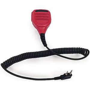 DCALU Red Speaker Microfoon MIC-spreker Ptt Audio-poort geschikt for Baofeng UV5R UV82 F8HP 82 Geschikt for Kenwood TK 3107 3207 3307 370 260 Radio Walkie Talkie Mic