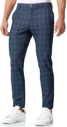 JEFF Broek ' Tate '  navy / grijs