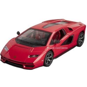 Schaalmodel auto 1:24 For Lamborghini Revuelto Sportwagenmodel Lichtmetalen Spuitgiet Countach LPI800-4 Met Geluid En Licht Pull Back Replica Model Auto(LPI800-4 Red)