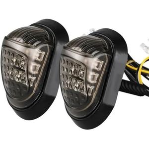 Motorfiets Knipperlicht Scooters 12V 9 LED Amber Motorfiets Inbouw Richtingaanwijzers Indicatoren Knipperlicht Richtingaanwijzers