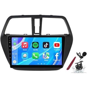 Android 14 Autoradio Sat Navi voor S-uzuki S-cross (2012-2016) 9 Inch Touchscreen Multimedia Speler met Draadloze Carplay GPS Navigatie FM RDS Bluetooth 5G-WiFi SWC DSP,M100s