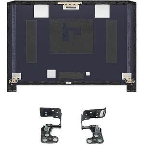 WANGHUIH Bovendeksel LCD-achterkant/voorrand trim/scharnieren compatibel met Acer Predator Helios 300 PH315-54 PH315-53 N20C3 laptop (A+H)