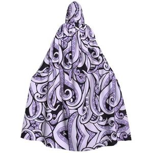 WURTON The Sea Witch Inspired Print Hooded Mantel Unisex Volwassen Mantel Halloween Kerst Hooded Cape Voor Vrouwen Mannen