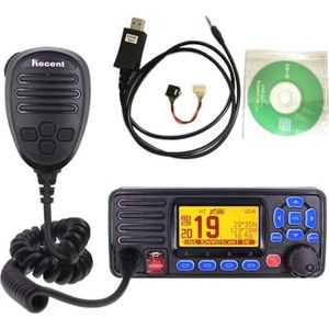 Recente RS-509MG 25W VHF 156.000-162.000MHz Vaste maritieme radio met GPS Walkie talkie IP67 Waterdichte mobiele boot VHF-radiostati(RS-509MG-GPS-USB)