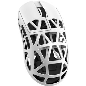 ATTACK SHARK R2 Magnesium Alloy Mouse, PixArt PAW3950 Gaming Sensor, Wireless 8K Superlight 48g, BT/2.4G/Wired Gaming Mouse, Adjustable DPI 42000, Office Mice for Win11/Xbox/PS/Mac -White