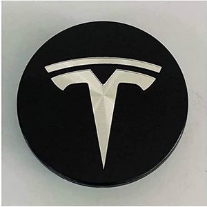 4-delige Naafdoppen voor Tesla Model X Model S Model 3 Model Y 56mm, Wieldecoratiedeksel, Wieldoppen, Naafdop, Stof/Waterdicht/Slijtvast/Met logo