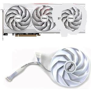 95MM 6PIN FD10015M12D RX7700XT 7800 7900 XT OC GPU-ventilator voor Sapphire PURE Radeon RX 7700 grafische kaartventilator(C)