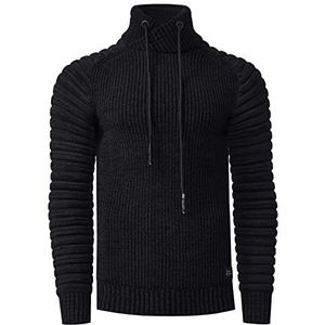 Rusty Neal - Biker Chunky - Gebreide Trui - Normale Pasvorm - Hoge Kraag