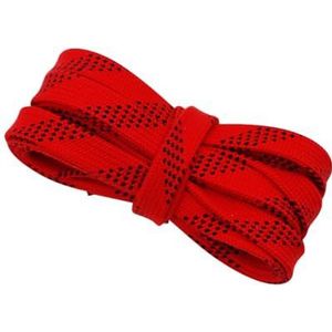 Sport Schoenveters Platte Schoenveter， Schoenaccessoire Sneakers Veters Decoratief Koord Armband Handmatig Gekleurd koord Platte taille Kant Dikke hoed Touw(Red,90cm)