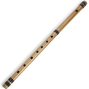 Bamboe Dwarsfluit Geschikt Voor Beginners 7 Hon Japanse stijl prachtige handgemaakte bamboefluit houtblazersinstrument (Color : Brown)