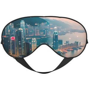 sttung Hong Kong Print Travel - Friendly Sleep Soft Eye Mask: Compact, lichtgewicht, verstelbare riem