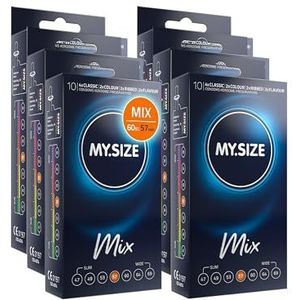 My.Size Mix Condooms Maat 4, 57 mm, Voordeelpakket, Inhoud 60 stuks