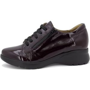 PieSanto - 245855 veterschoen van lakleer bordeaux voor dames, wijnrood 37185, 36 EU