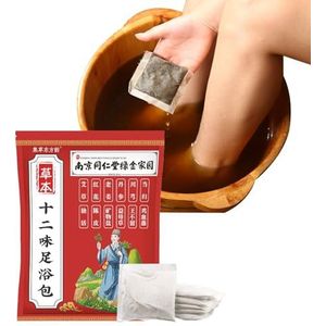 30 Zakjes Kruidenvoetbad, Kruidenvoetbad Zakjes, 12 Soorten Kruiden, Verjaagt Kou Verlicht Vermoeidheid, Verbetering van de Slaap(1 bag)