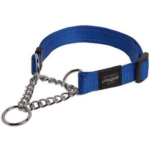Reflecterende Nylon Choke Collar; Slip Show Gehoorzaamheid Training Zachte Choker voor Extra Grote Honden, Blauw