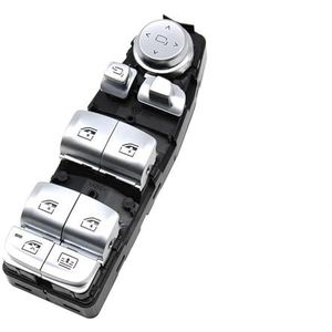 LHD RHD Voor BMW X3 X4 X5 5 6 Serie G30 G31 G01 G02 Elektrische Power Chrome Venster Lifting Schakelaar Controle Regulator Knop Raambediening Auto Raamhendels(Model B Silver)