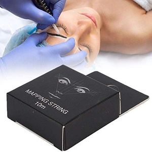 Eyebrow Mapping String voorgekleurde mapping string voor het meten van wenkbrauwen Spot on Brow Tattoo Brow Microblading 10 meter ultradunne bamboe-houtskool wenkbrauwgaren
