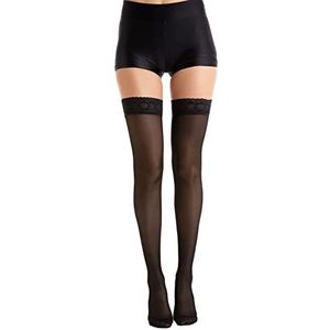 RelaxSan Basic 870 (Zwart, 3) 140 denier matige steun kousen 18-22 mmHg stay-ups