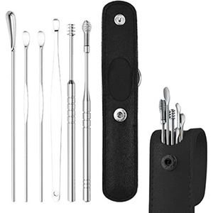 Oorreinigingstool | 6 STUKS Ear Pick Oorsmeerverwijderingsset | Professioneel hulpmiddel voor oorreiniging, voor familie, vrienden, volwassenen en kinderen Lecerrot