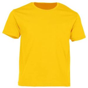 Fruit of the Loom Kids Iconic T-shirt, zonnebloemgeel, 128