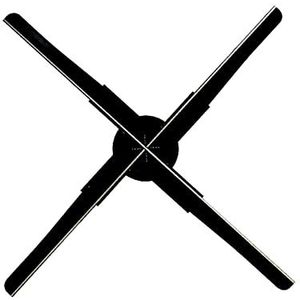 Hologram-waaier 3D Hologram Fan Display 3D Animatie Video Projector Reclame Licht Led Uithangbord Board Zenden Foto Video: voor zakelijke winkelborden, bar, evenement, tentoonstelling(80cm)