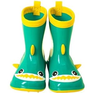 Regenschoenen for jongens en meisjes, regenlaarzen, waterdichte schoenen, antislip regenlaarzen(Color:Green,Size:18)