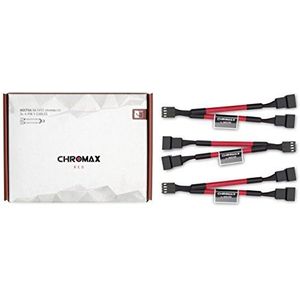 Noctua - NA-SYC1 chromax.red - Y-splitter Kabelset - Rood - 3 Y-kabels