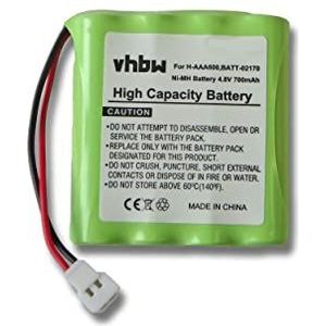 vhbw Accu geschikt voor Philips Babyfon (700 mAh, 4,8 V, NiMH)