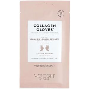 Voesh Collageenhandschoenen voor handen, collageen-handvochtinbrengende crème, reparatie-handschoenmaskers voor droge huid, hydraterende handschoenen voor mannen en vrouwen, 1 verpakking