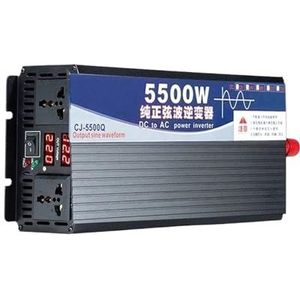 Inverter Auto-omvormer Zonne-energieomvormer Zuivere Sinusomvormer DC 12/24/48/60V/72V Naar AC 220V 110V 120V 4000W/5000W/5500W/3000W Converter(48V,220V(50HZ),Peak power 5500W)