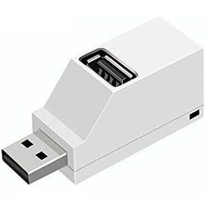USB 3.0/2.0 HUB Adapter Extender Mini Splitter 3 Poorten Hoge snelheid U Schijflezer for Pc Laptop mobiele telefoon accessoires (Color : White, Type : USB2.0)