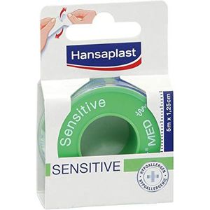 Hansaplast Sensitive Fixierpflaster 5 m x 1,25 cm, 1 st. Pleister