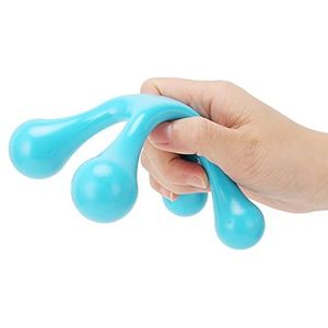Mini Handheld 4-punts Massager, Handmatig Triggerpunt Lacrosse Massager Full Body Massage Tool voor Taille Nek Voet Been Hoofd