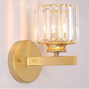 Moderne Stijl Kristallen Hanglamp Voor Aan De Muur, Slaapkamer, Gangpad, Woonkamer, Wandlamphouder Met Trekschakelaar, E14-Fitting (Geen Lamp Inbegrepen),Wit