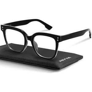 miyya Oversized bril voor dames, modieuze bril, computerschermbril, bril zonder recept voor vrouwen