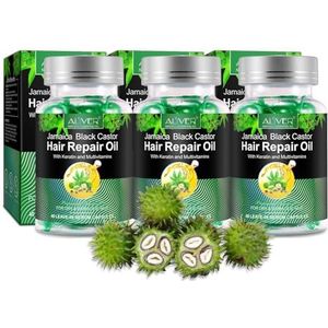 P-Beauty - 120 Ricinusolie Capsules met Keratine & Vitaminen - Castor Olie voor uitwendig gebruik, Haarolie voor Haargroei & Hoofdhuidverzorging, Haarverzorging - tegen Haaruitval & Beschadigd Haar