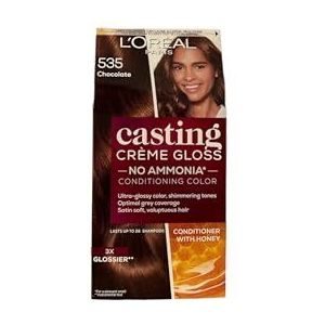 L'Oréal Paris Set van drie kleuren Casting Creme Gloss Kleur 535 Chocolade