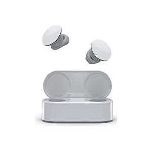 Microsoft Surface Earbuds, draadloze bluetooth-hoofdtelefoon met oplaadbox, ijswit