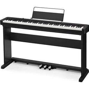 Casio CDP-S160BK SET Digitale piano met 88 verzwaarde toetsen en statief incl. 3-voudige pedaaleenheid CDP-S160BKSET zwart