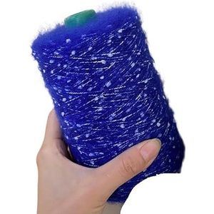 500g Color Dot Mohair Wool Thread for Hand Knitted Scarf Sweater Hat (Size : Kleinblue)