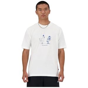 New Balance Essentials Chicken MT41591 T-shirt met korte mouwen voor heren, wit
