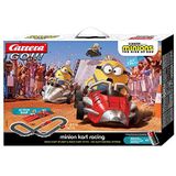 Carrera 20063507 GO!!! Minion Kart Racing racebaanset | 4,3m elektrische racebaan met 2 auto's I incl. handregelaar, springschans, routedelen en batterijen | voor kinderen vanaf 5 jaar en volwassenen