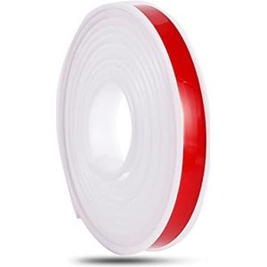 Meubelrandband, zelfklevende randafwerking, PVC-randverlijming, zelfklevende vormversiering, U-vorm randversiering randbeschermer heeft langdurige kenmerken, breedte 9 mm, rood (Size : White)