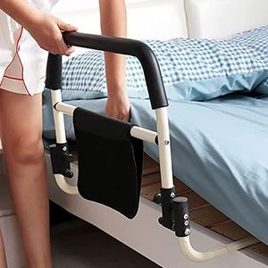 Koolstofstaal Veilig Bed Rail voor Ouderen, Veiligheid Bed Rail voor Senior, Zwanger, Gehandicapte, Opvouwbaar Medisch Bed Railing(A)