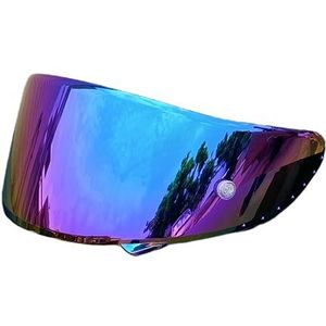 Motorhelm vizier lens, Helmvizier, vervangend vizier for gezichtsscherm for SHOEI RF-1200 CWR-1 NXR X-Spirit Z7 X-14 helmvizier Uv-Cut (basis)(Rainbow-day Use Only)