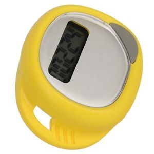 Elektronische stappenteller, 75 MAH OneKey Start Accurate draagbare stappenteller voor wandelen (geel)